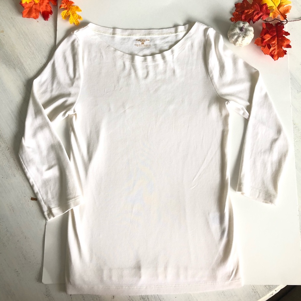 Jones New York Sport White Blouse